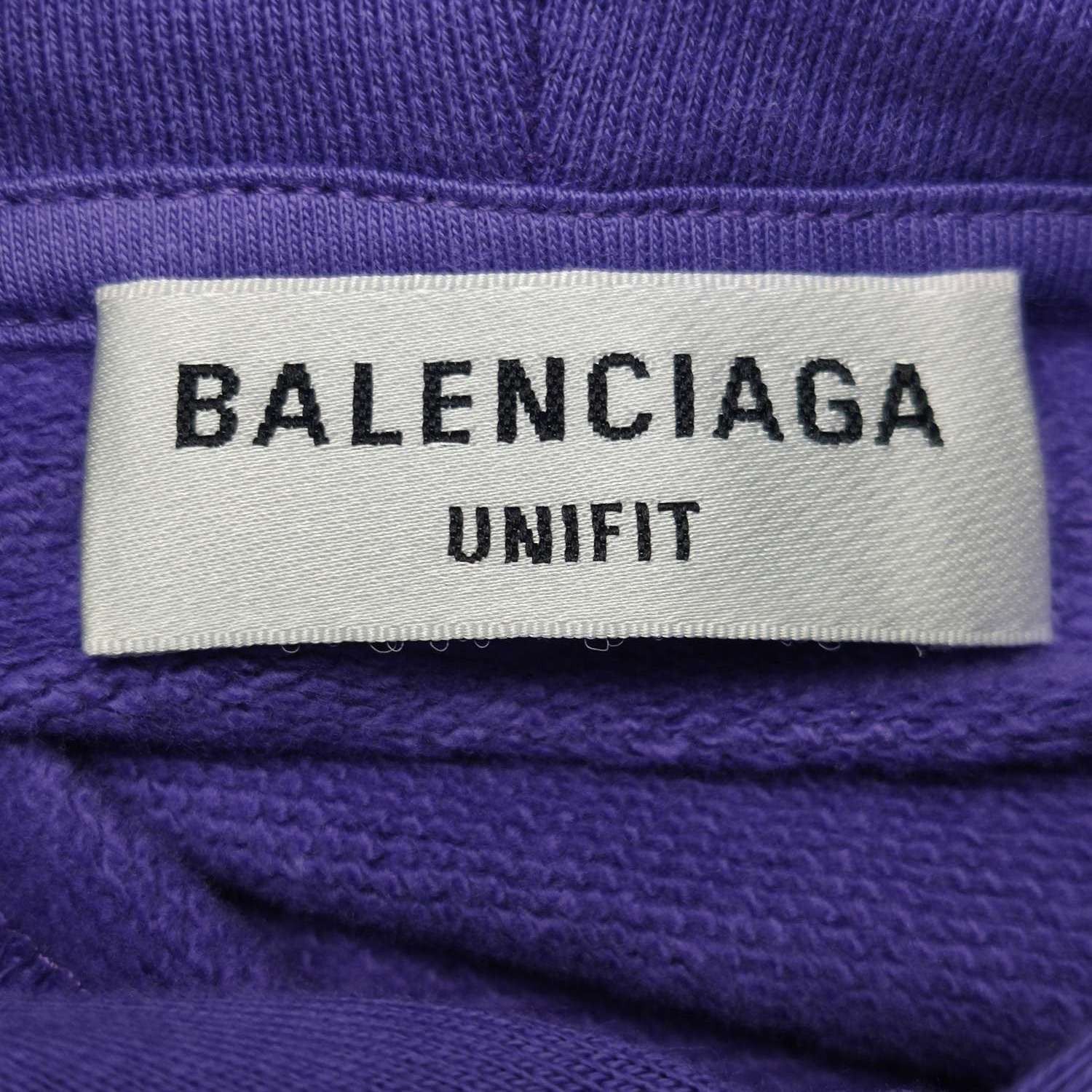 Balenciaga Balenciaga Purple Cotton Hoodie XS Size XS / US 0-2 / IT 36-38 - 10 Thumbnail
