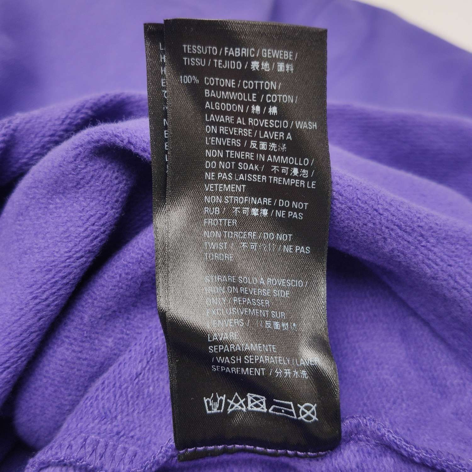 Balenciaga Balenciaga Purple Cotton Hoodie XS Size XS / US 0-2 / IT 36-38 - 16 Thumbnail