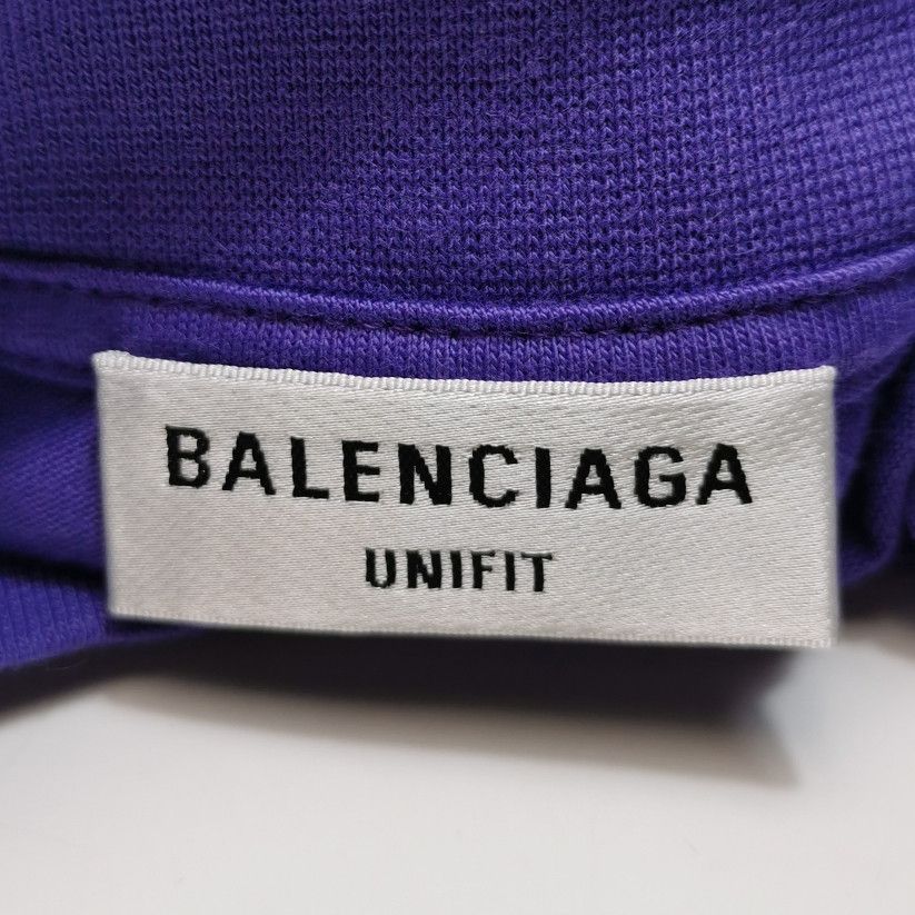Balenciaga Purple Oversized 'be'be' Graphic T-Shirt Size US M / EU 48-50 / 2 - 9 Thumbnail