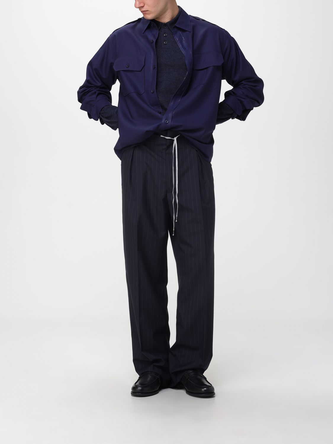 Maison Margiela Maison Margiela Shirt Men Blue Size US L / EU 52-54 / 3 - 2 Thumbnail