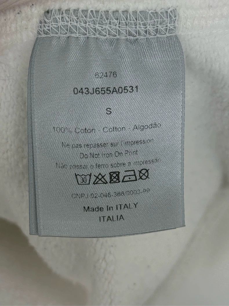 Dior Dior White Logo Sweatshirt S Size US S / EU 44-46 / 1 - 4 Thumbnail