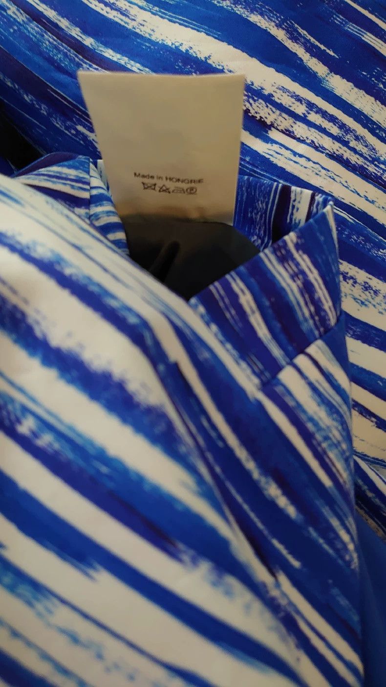 Kenzo Kenzo Blue Patterned Casual Blazer Size US S / EU 44-46 / 1 - 7 Thumbnail