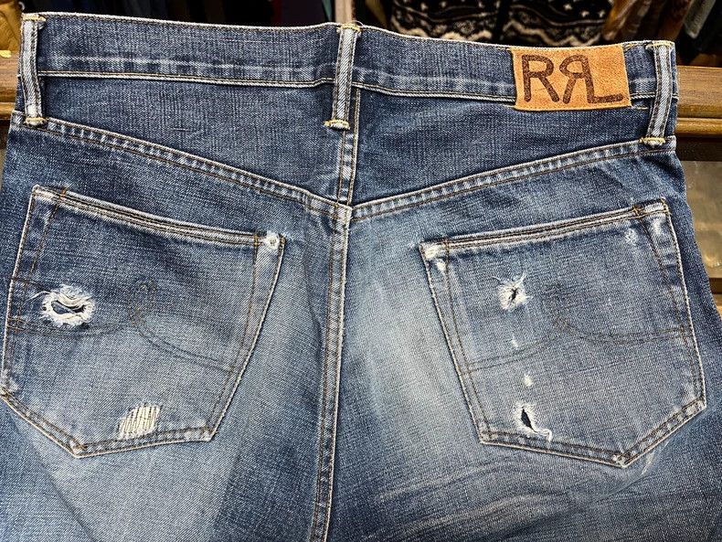 RRL Ralph Lauren RRL Vintage American Distressed Denim Jeans Size US 32 / EU 48 - 4 Thumbnail
