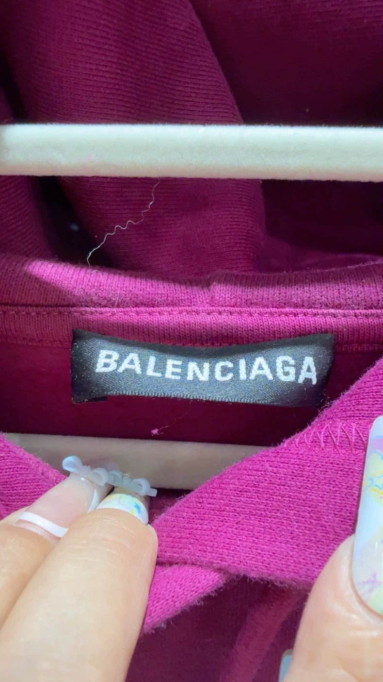 Balenciaga Balenciaga Pink Hoodie Sweatshirt M Size US M / EU 48-50 / 2 - 2 Thumbnail