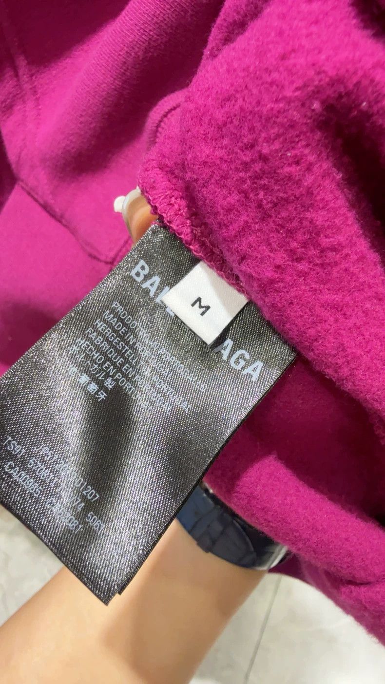 Balenciaga Balenciaga Pink Hoodie Sweatshirt M Size US M / EU 48-50 / 2 - 3 Thumbnail