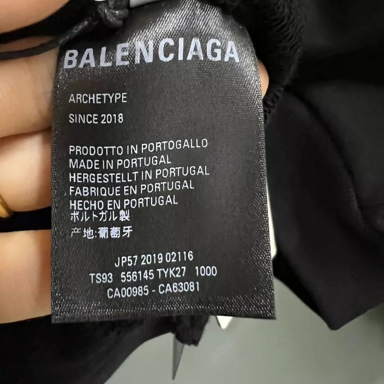 Balenciaga Balenciaga Black Logo Print Hoodie Size US S / EU 44-46 / 1 - 4 Thumbnail