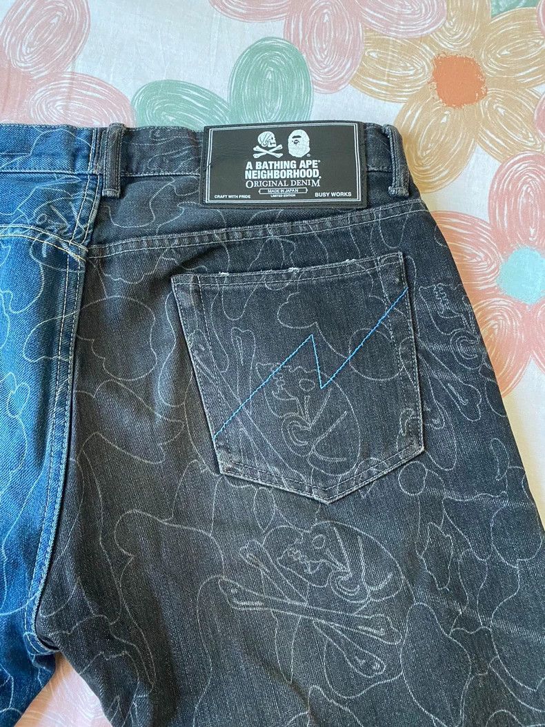 Neighborhood Neighborhood Bape Collaboration Denim Pants Size US 34 / EU 50 - 5 Thumbnail