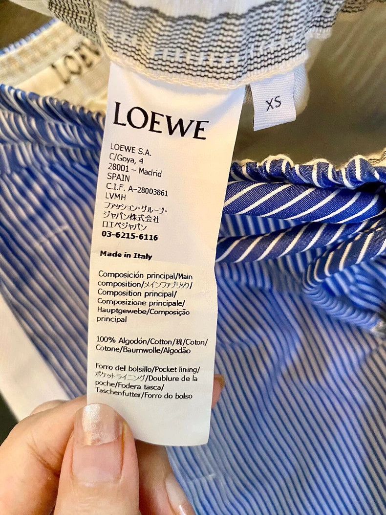 Loewe Loewe Blue White Striped Shorts Size US 30 / EU 46 - 4 Thumbnail