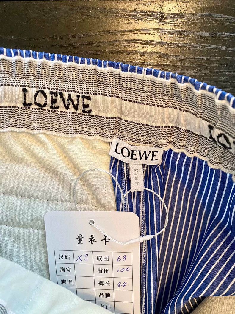 Loewe Loewe Blue White Striped Shorts Size US 30 / EU 46 - 3 Thumbnail
