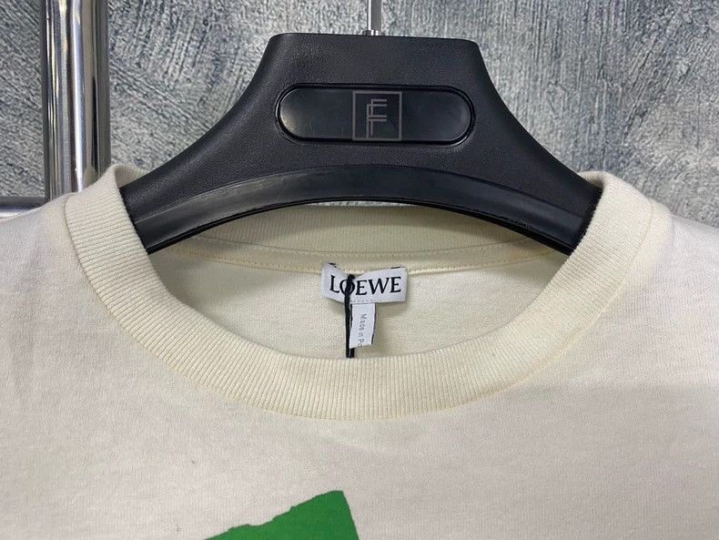 Loewe Loewe White Logo Short Sleeve Top Size US XS / EU 42 / 0 - 2 Thumbnail