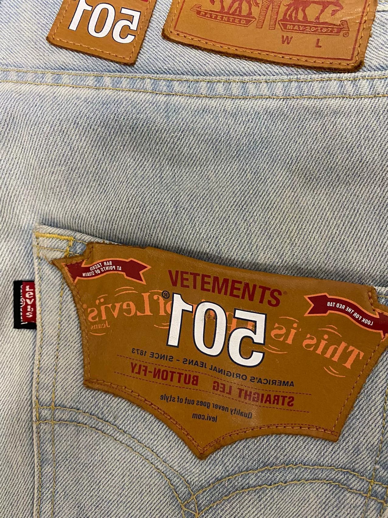 Vetements Vetements Levis Distressed Denim Jeans Size US 29 - 5 Thumbnail