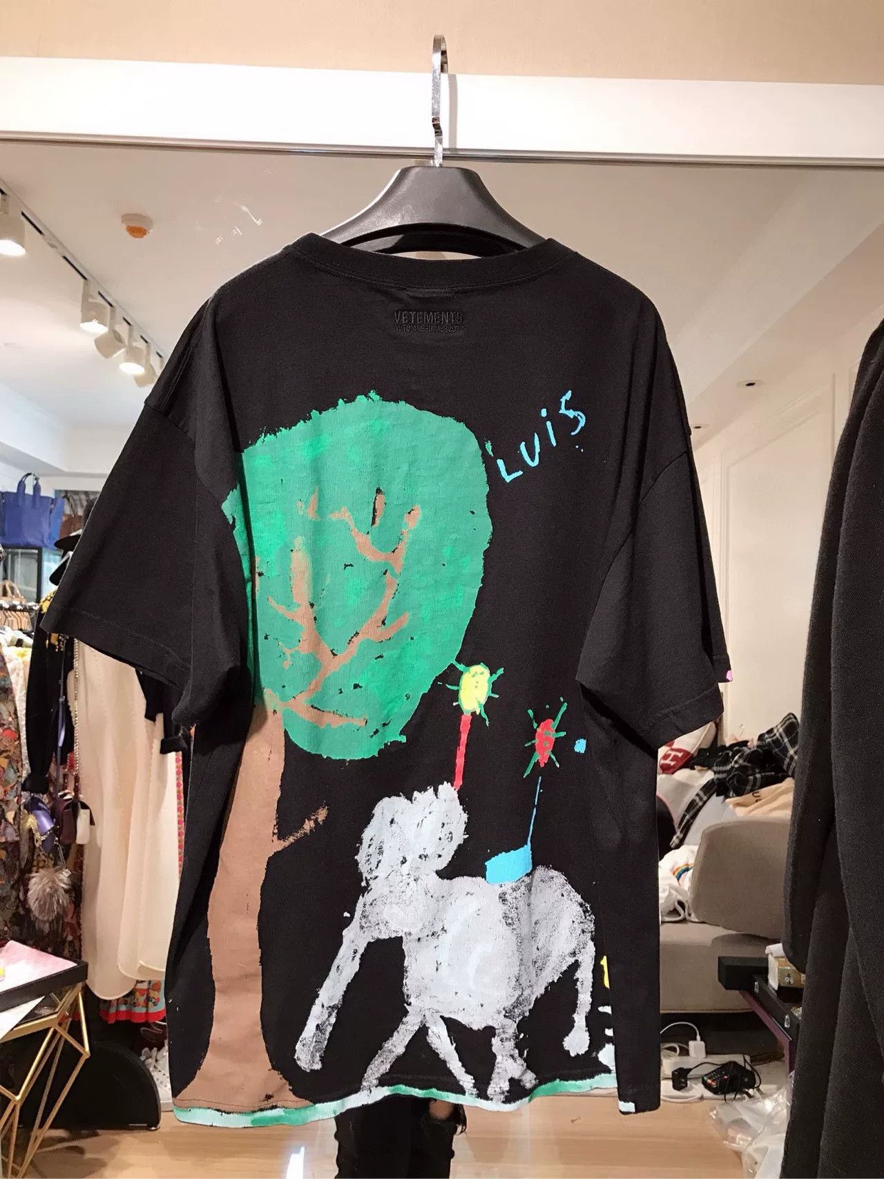 Vetements Vetements Elephant Graffiti Print T-shirt Size US M / EU 48-50 / 2 - 5 Thumbnail