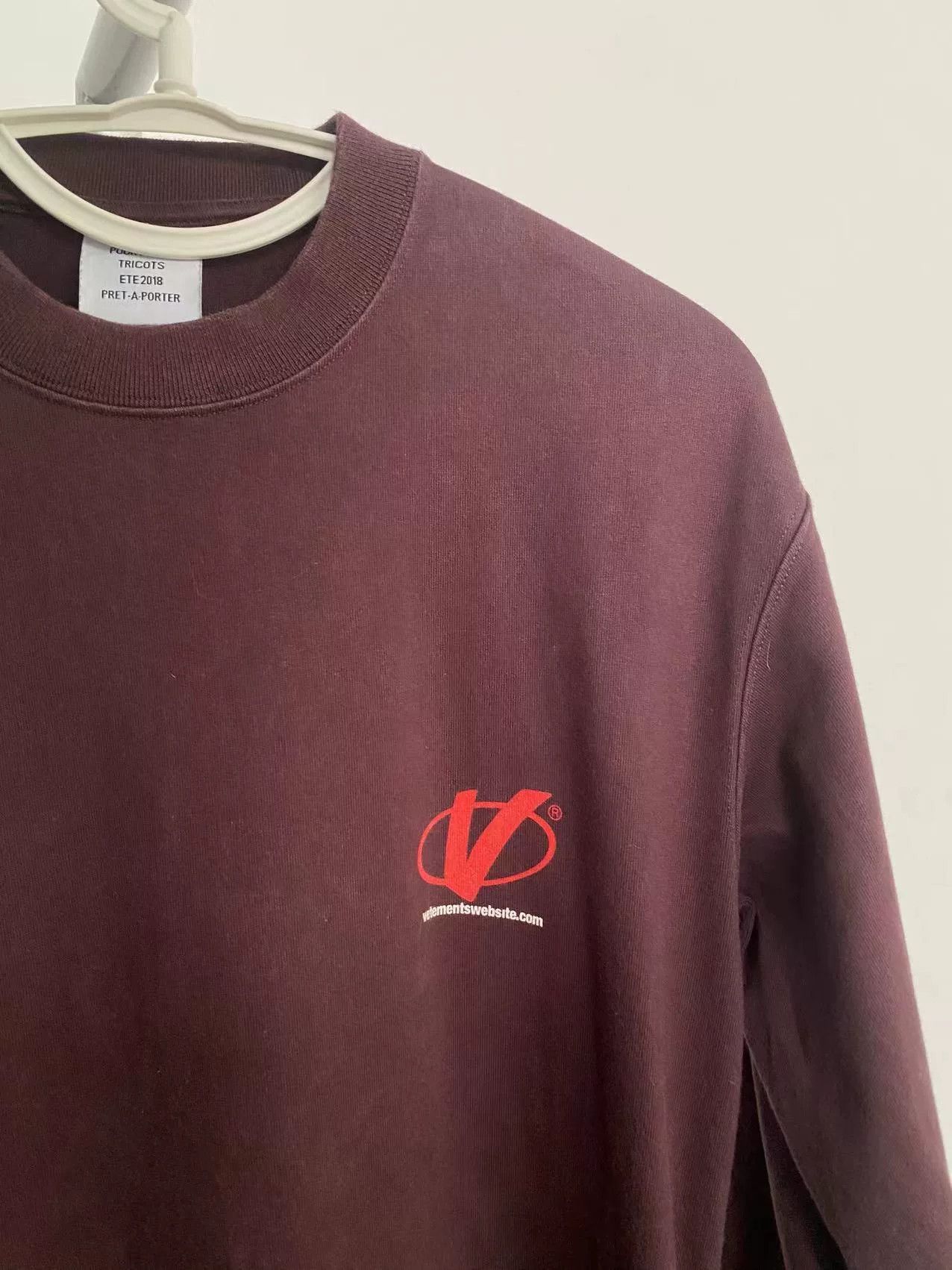 Vetements Vetements FW18 Longline Purple Sweatshirt Size US S / EU 44-46 / 1 - 2 Thumbnail