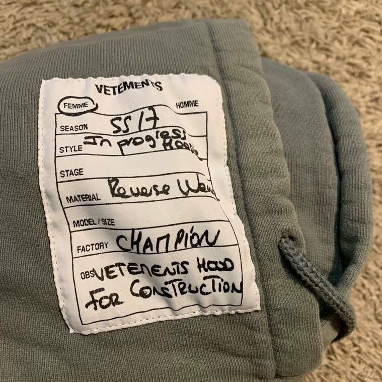 Vetements Vetements Gray Distressed Hoodie S Size US S / EU 44-46 / 1 - 3 Thumbnail