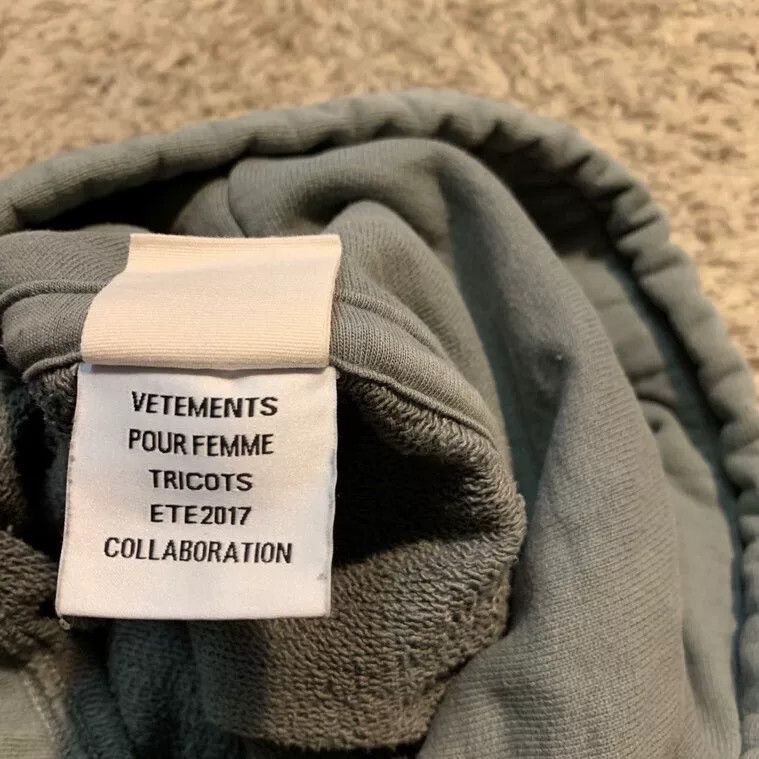 Vetements Vetements Gray Distressed Hoodie S Size US S / EU 44-46 / 1 - 5 Thumbnail