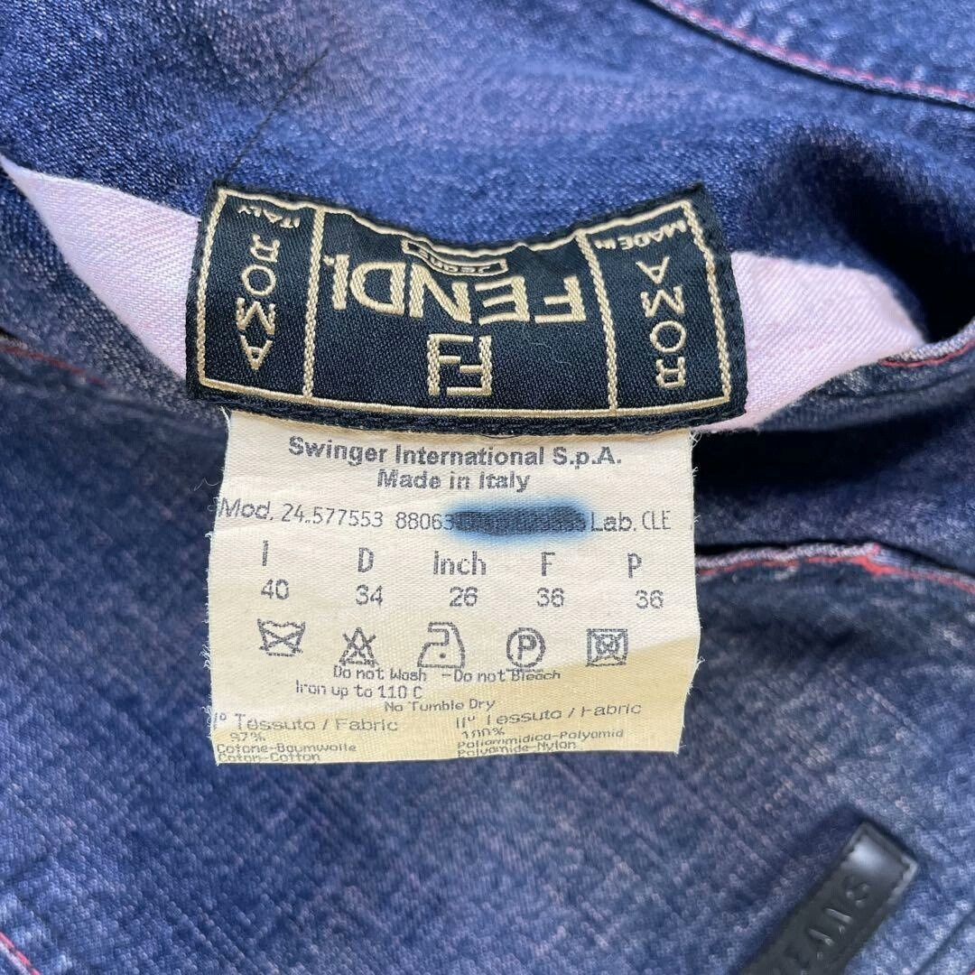 Fendi Fendi Reversible Denim Down Jacket Size US XS / EU 42 / 0 - 9 Thumbnail
