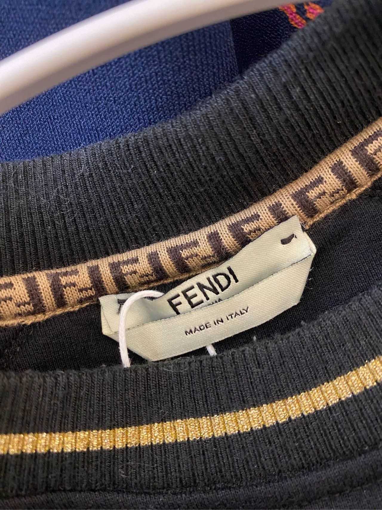 Fendi FENDI Black Gold Short Sweatshirt Size US XS / EU 42 / 0 - 3 Thumbnail
