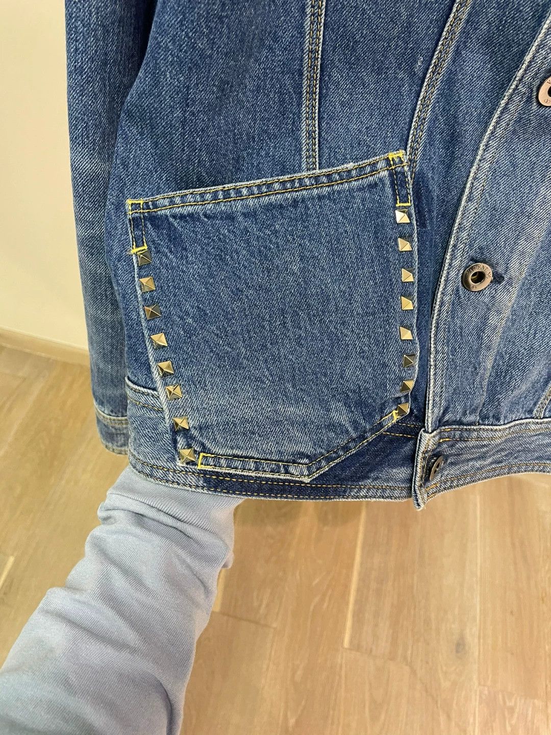 Valentino VALENTINO Men's Denim Jacket Size US M / EU 48-50 / 2 - 3 Thumbnail