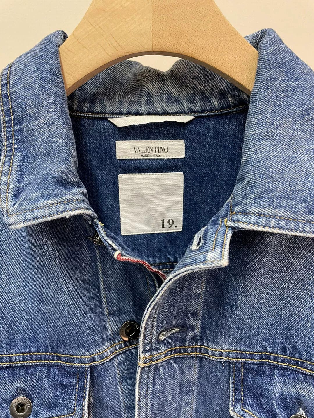 Valentino VALENTINO Men's Denim Jacket Size US M / EU 48-50 / 2 - 2 Thumbnail