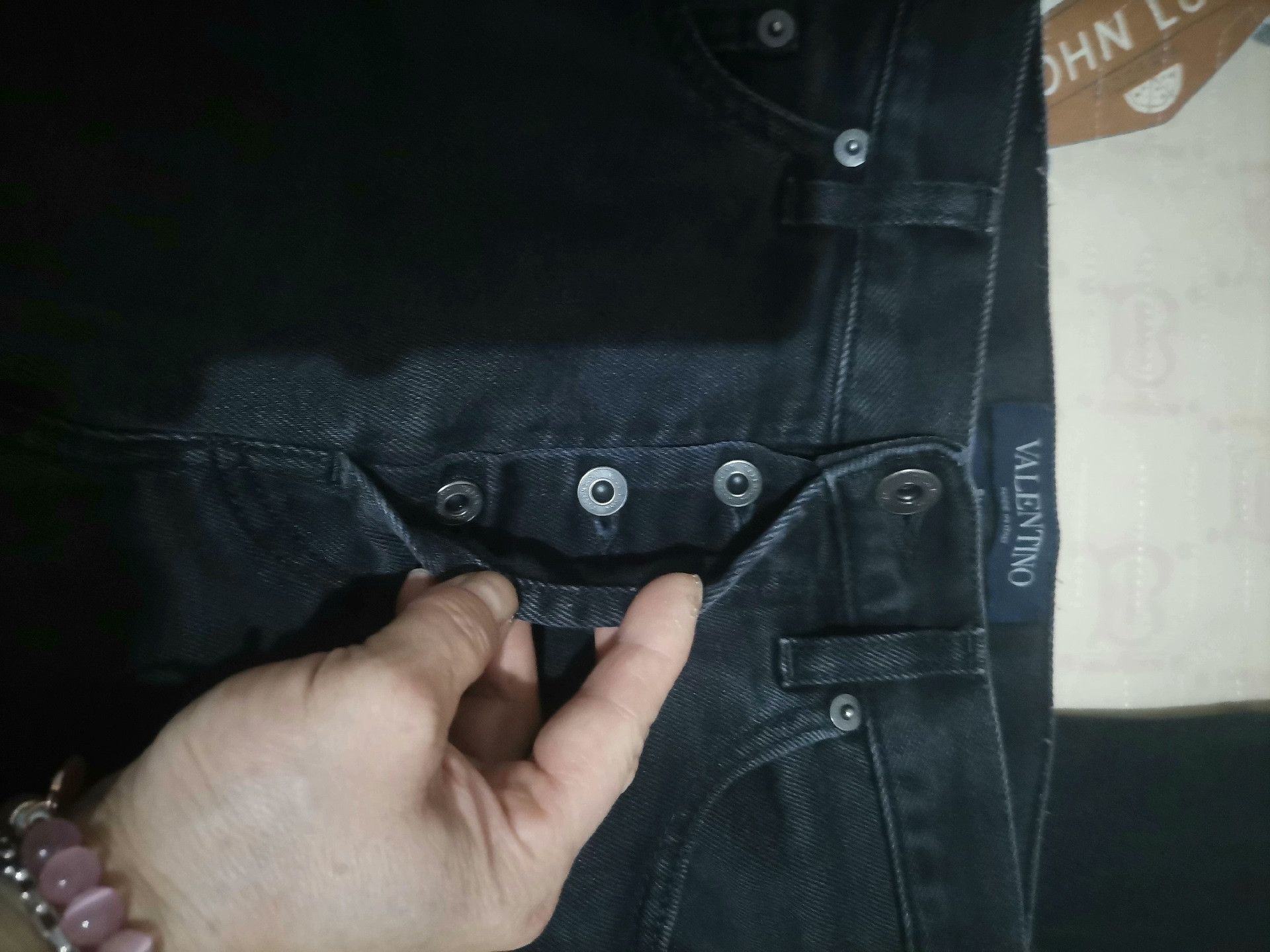 Valentino Valentino Men's Black Jeans Size US 31 - 2 Thumbnail