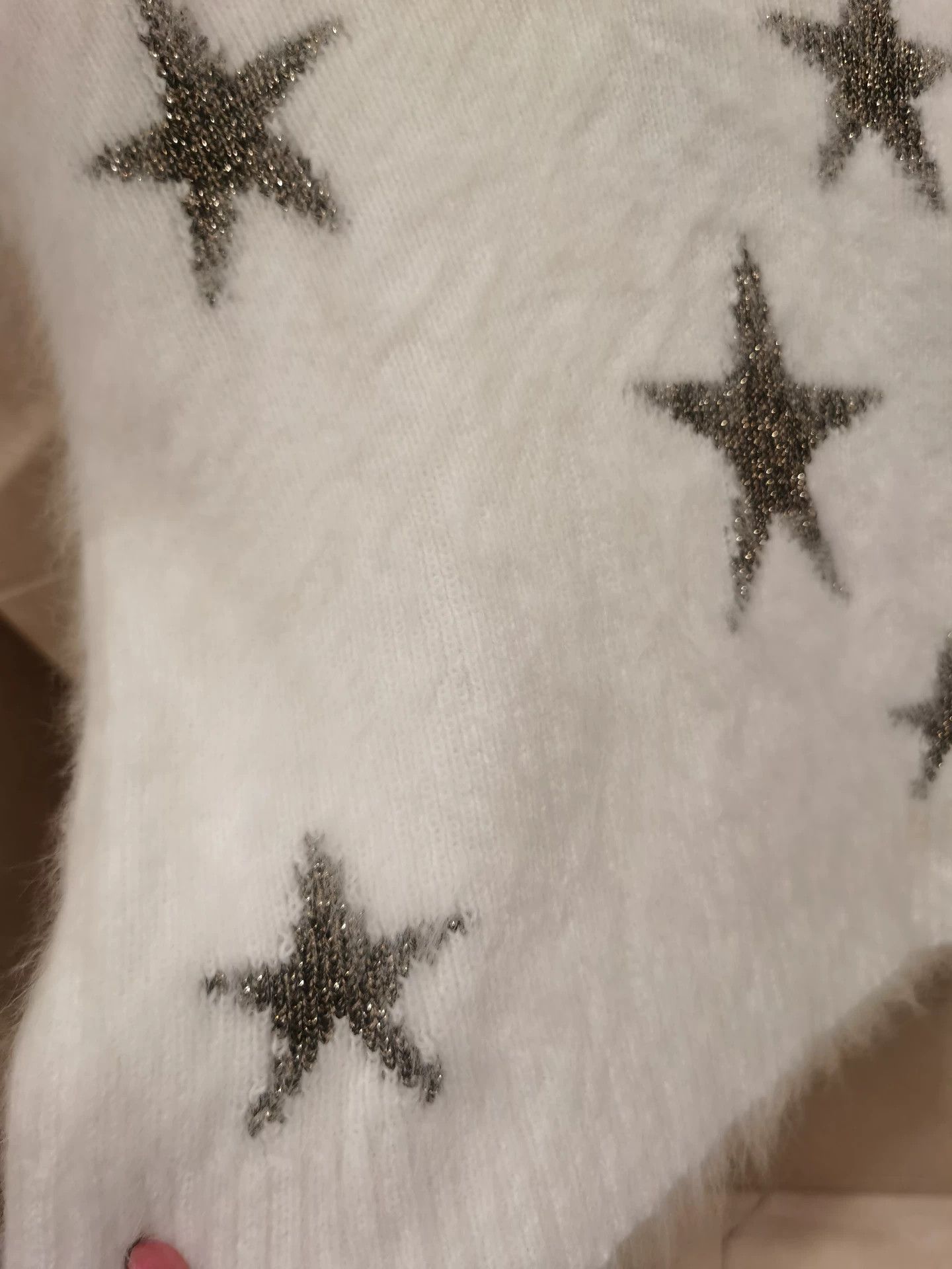 Valentino Valentino Rabbit Fur Star Knit Sweater Size US S / EU 44-46 / 1 - 5 Thumbnail