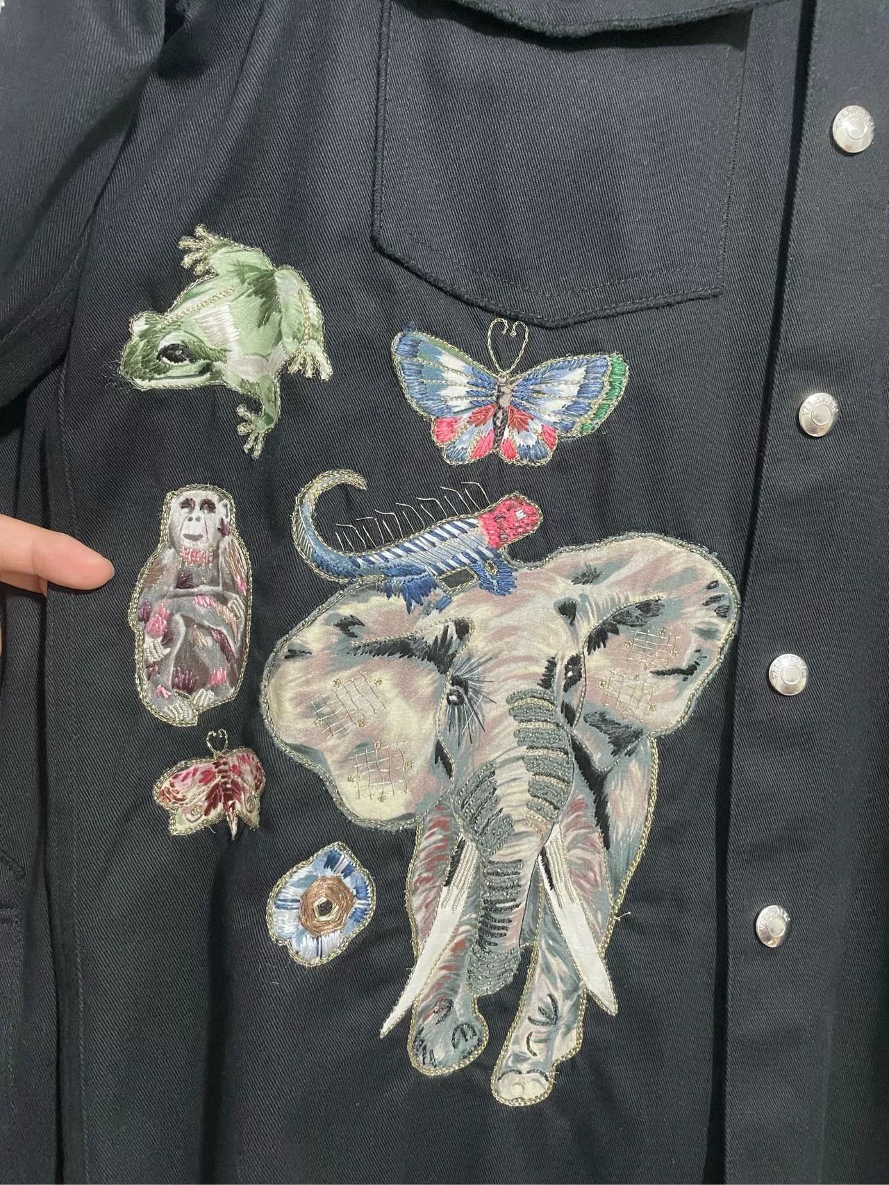 Valentino Valentino Embroidered Shirt Jacket Size US L / EU 52-54 / 3 - 3 Thumbnail
