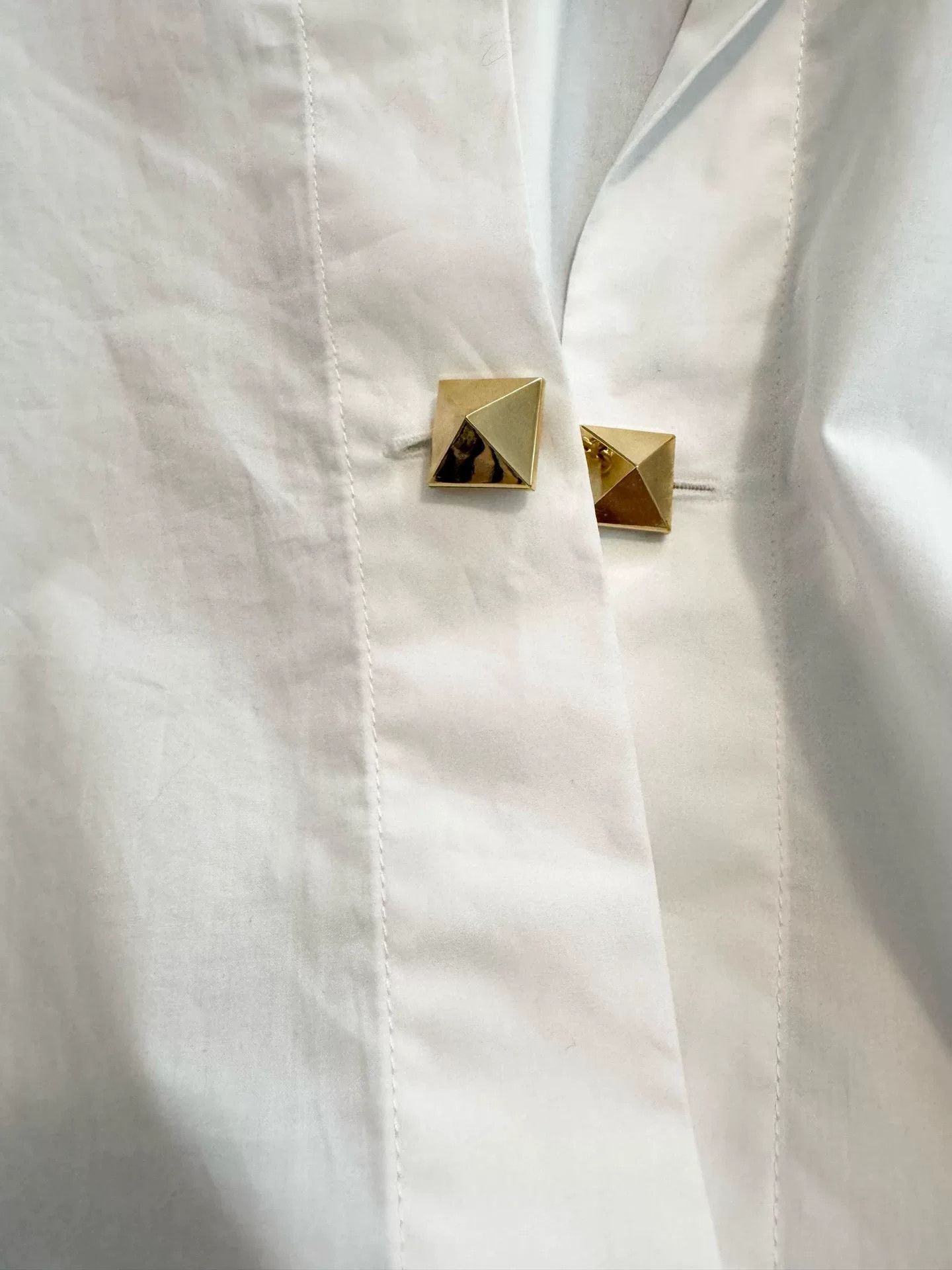 Valentino Valentino White Long Sleeve Shirt Size US S / EU 44-46 / 1 - 5 Thumbnail