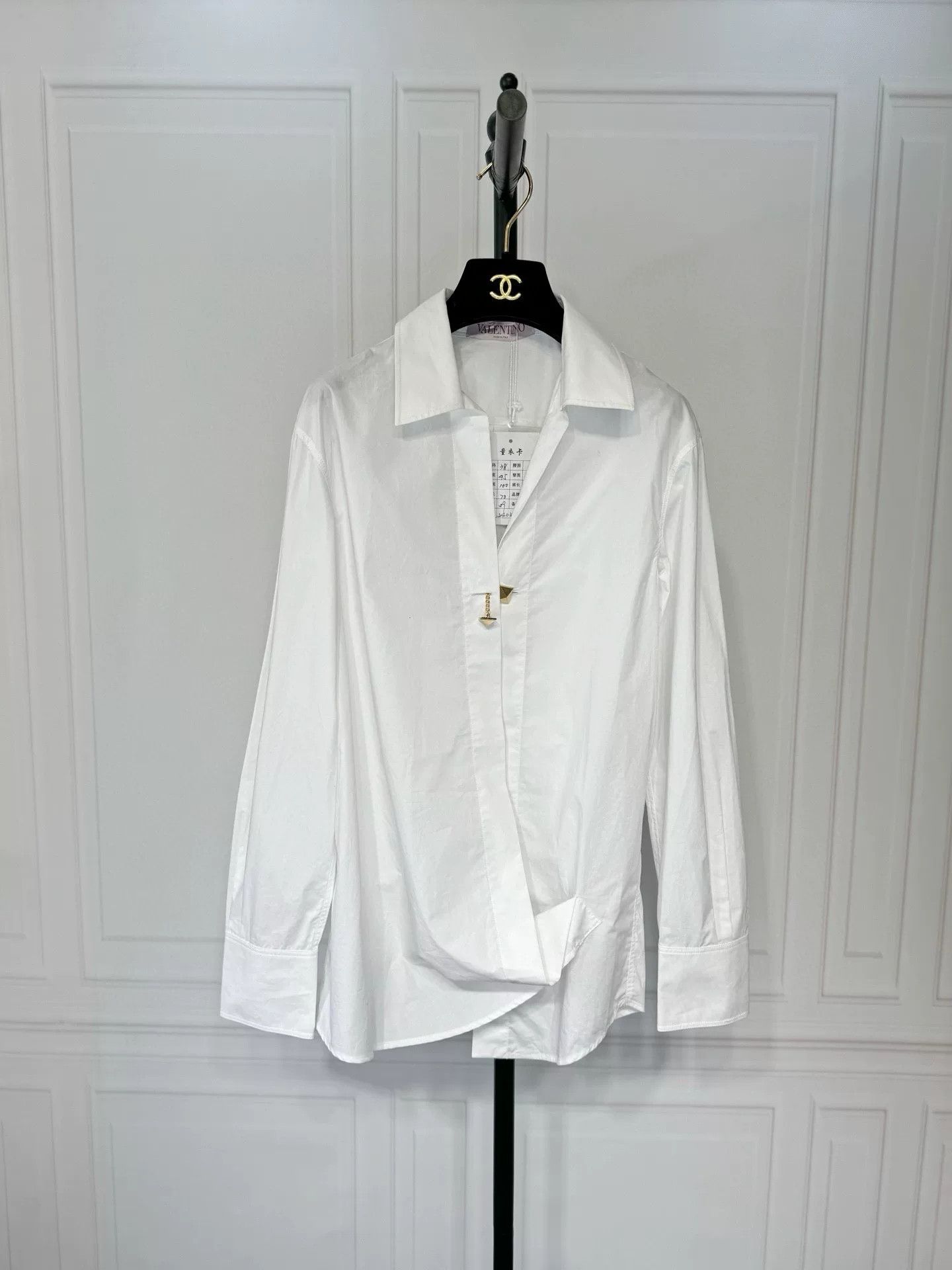 Valentino Valentino White Long Sleeve Shirt Size US S / EU 44-46 / 1 - 2 Thumbnail