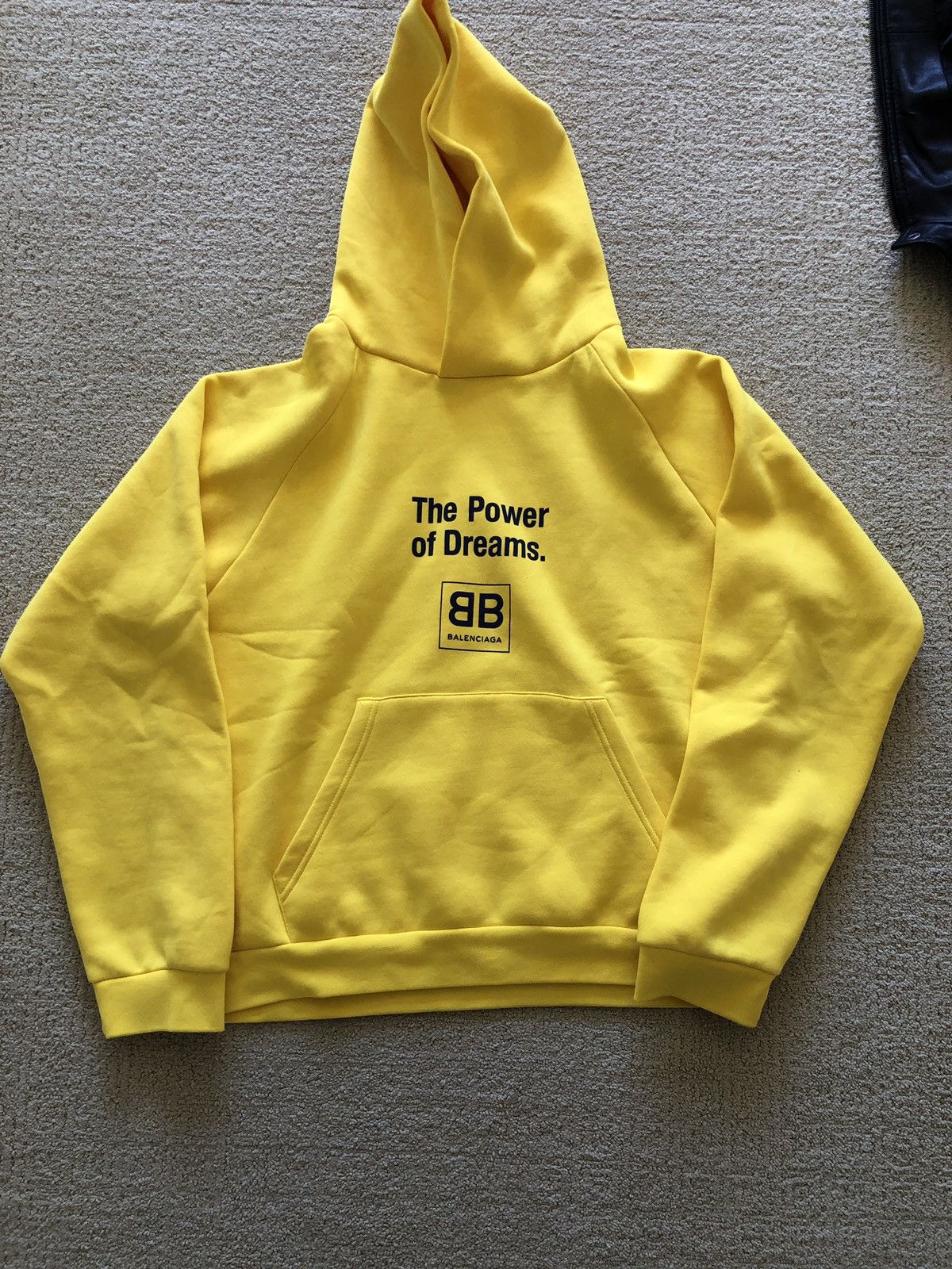 Balenciaga Balenciaga power of dreams yellow hoodie | Grailed