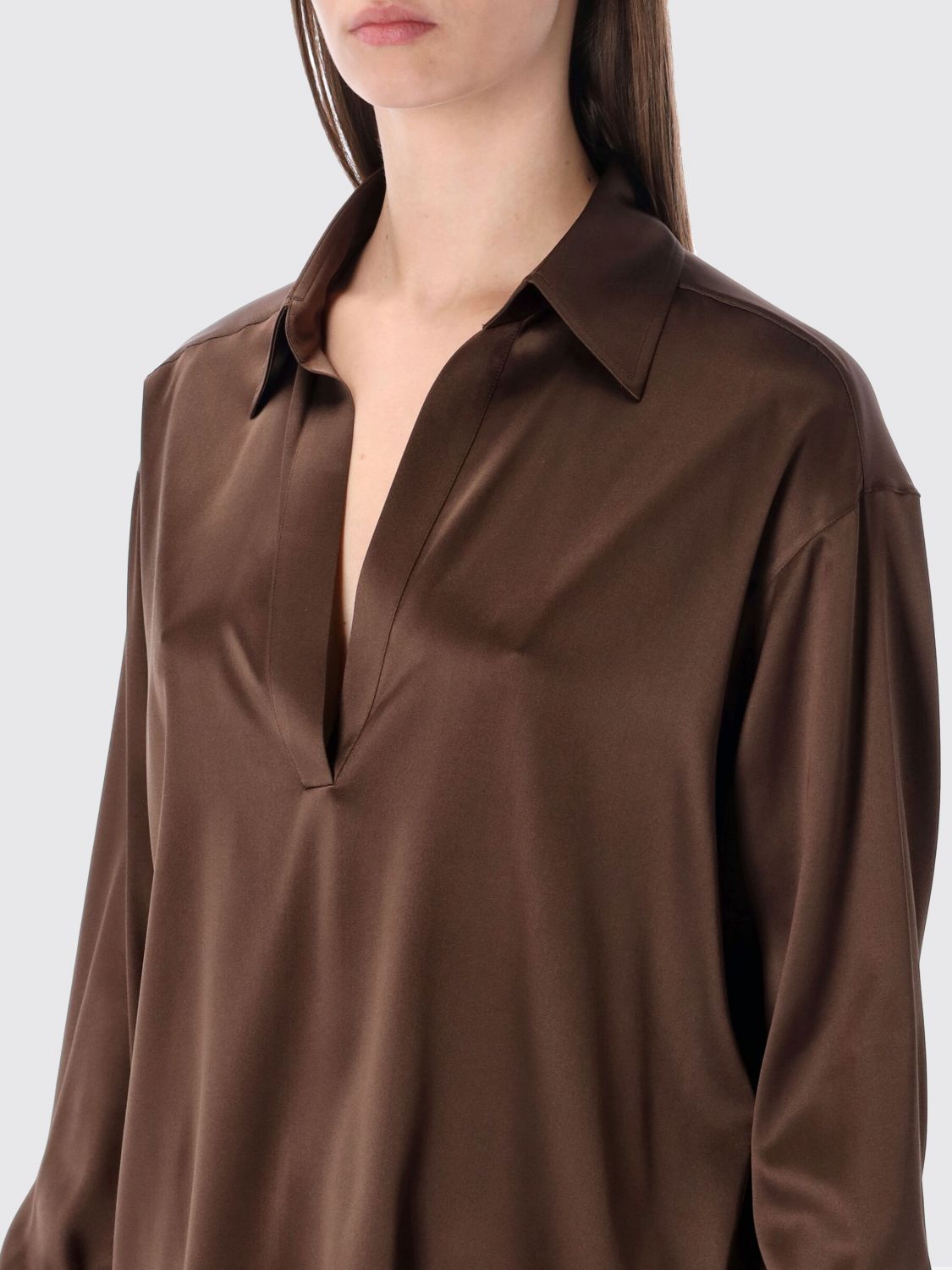 Tom Ford Tom Ford Shirt Woman Cream Size M / US 6-8 / IT 42-44 - 3 Thumbnail