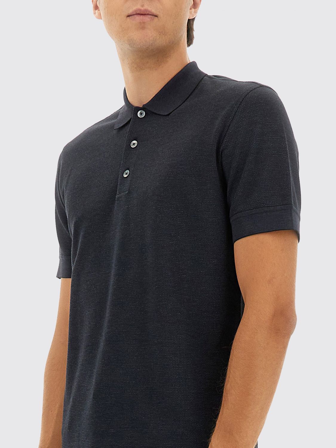 Zegna Polo Shirt Men Black