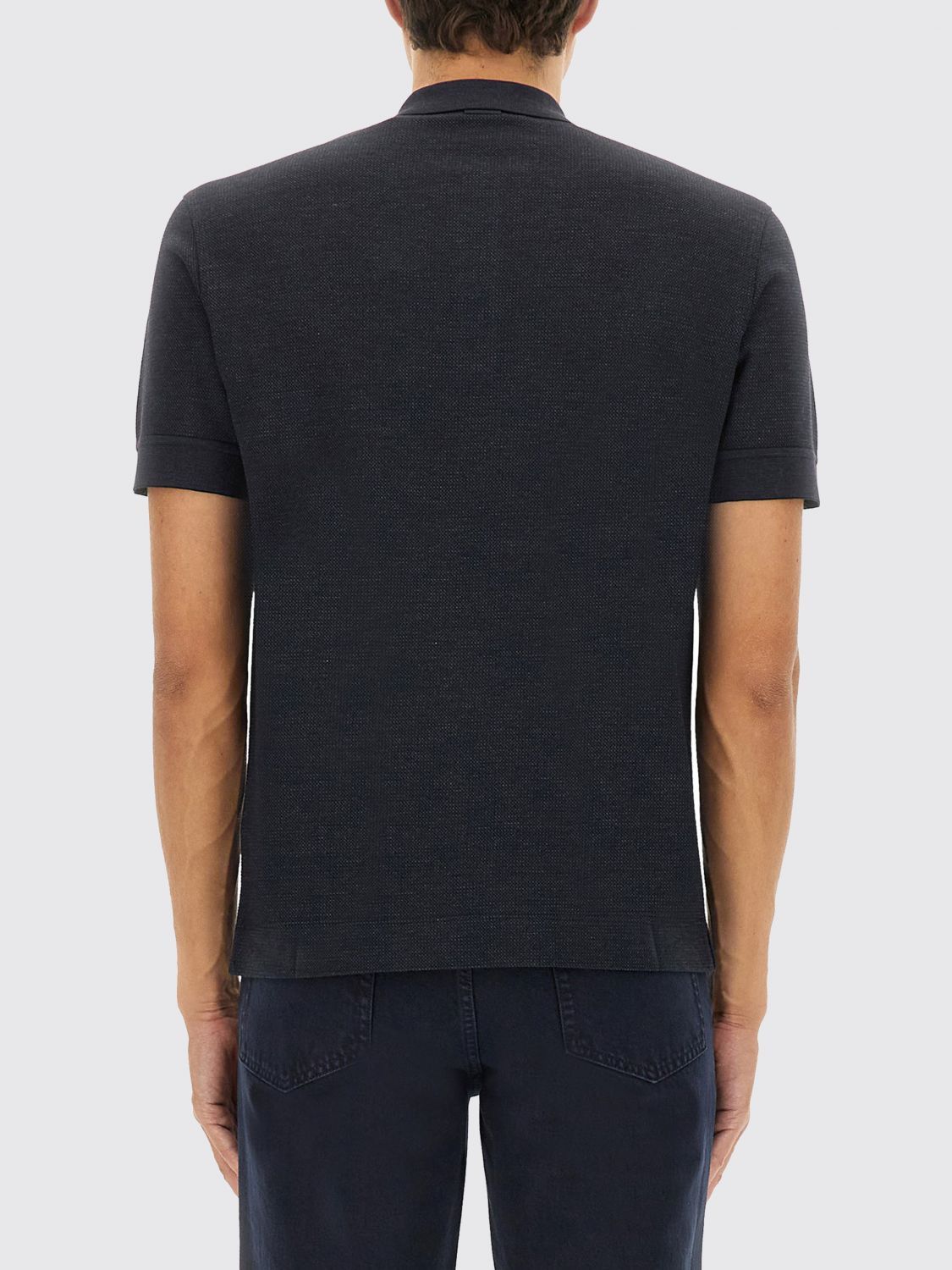 Zegna Polo Shirt Men Black