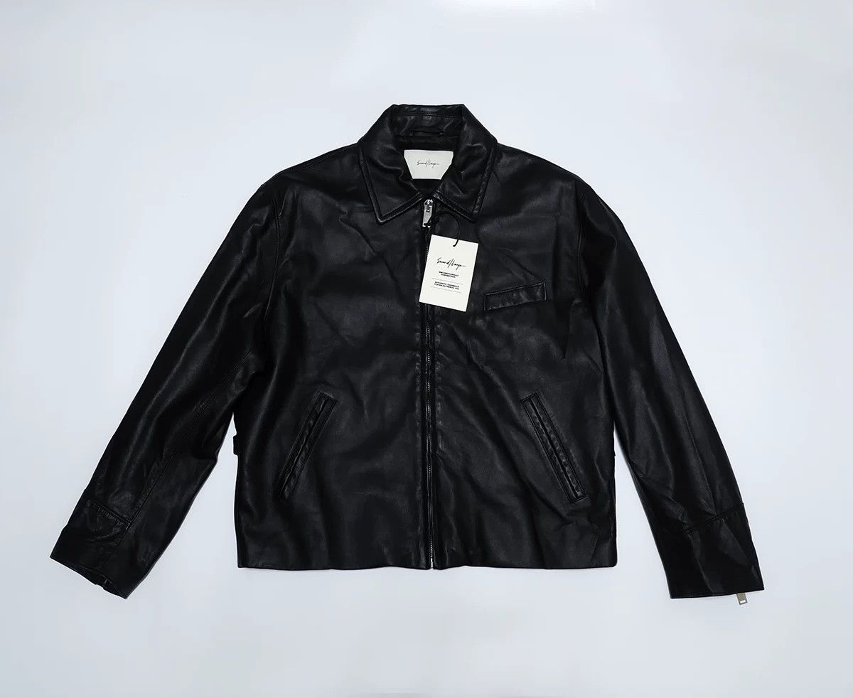 Second/Layer black calf leather rider jacket Size US L / EU 52-54 / 3 - 2 Thumbnail