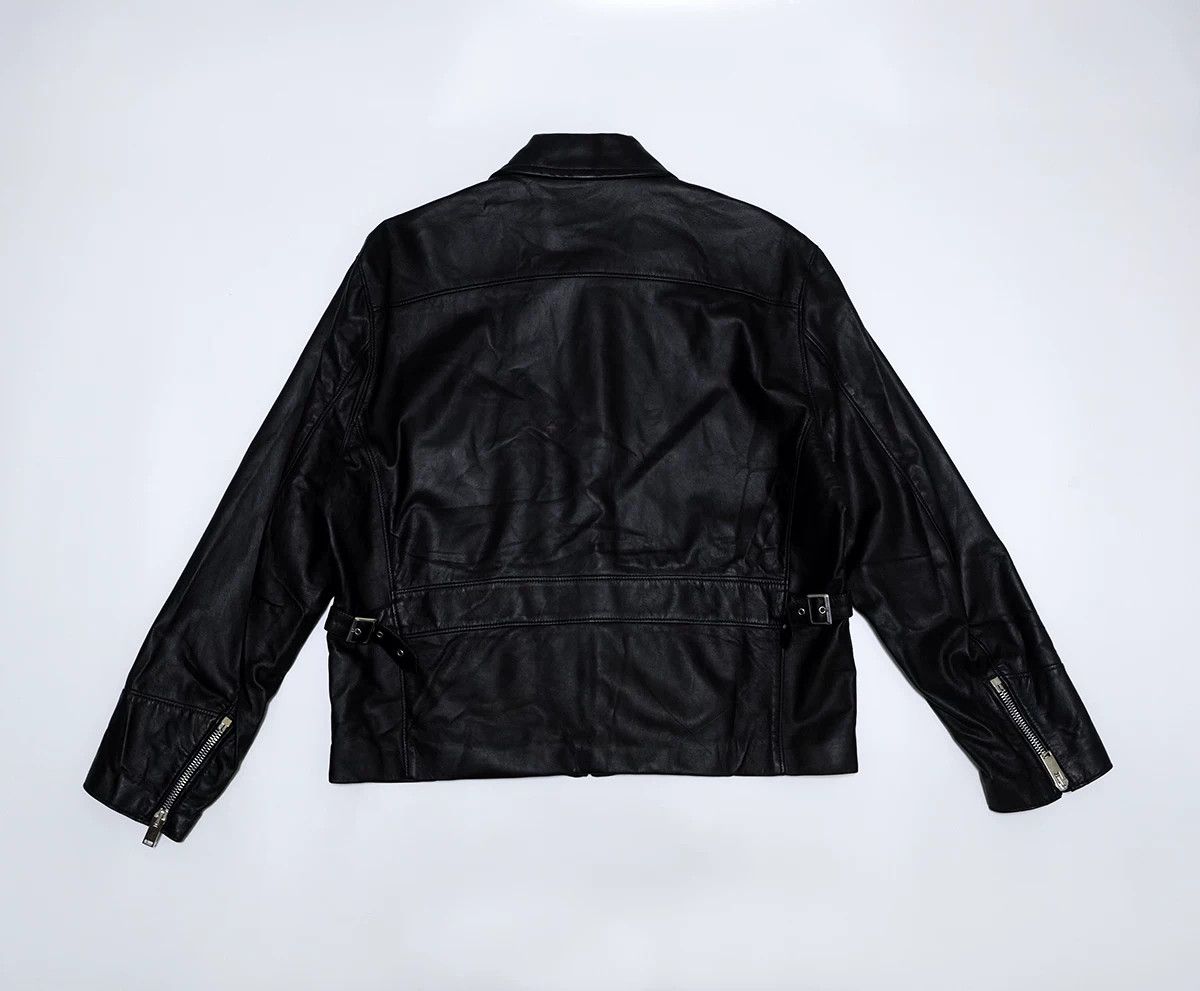Second/Layer black calf leather rider jacket Size US L / EU 52-54 / 3 - 3 Thumbnail
