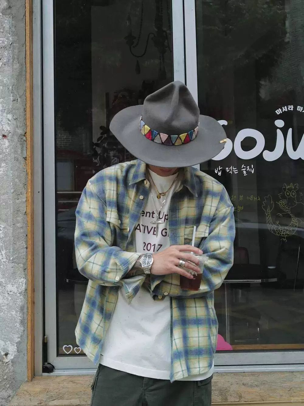 Visvim visvim pioneer khadi check long sleeve shirt Size US L / EU 52-54 / 3 - 8 Thumbnail