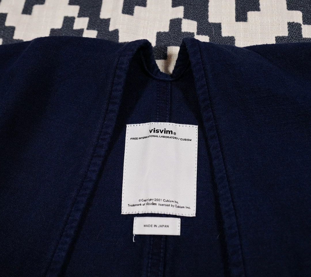 Visvim visvim sanjuro coat long indigo windbreaker Size US L / EU 52-54 / 3 - 3 Thumbnail