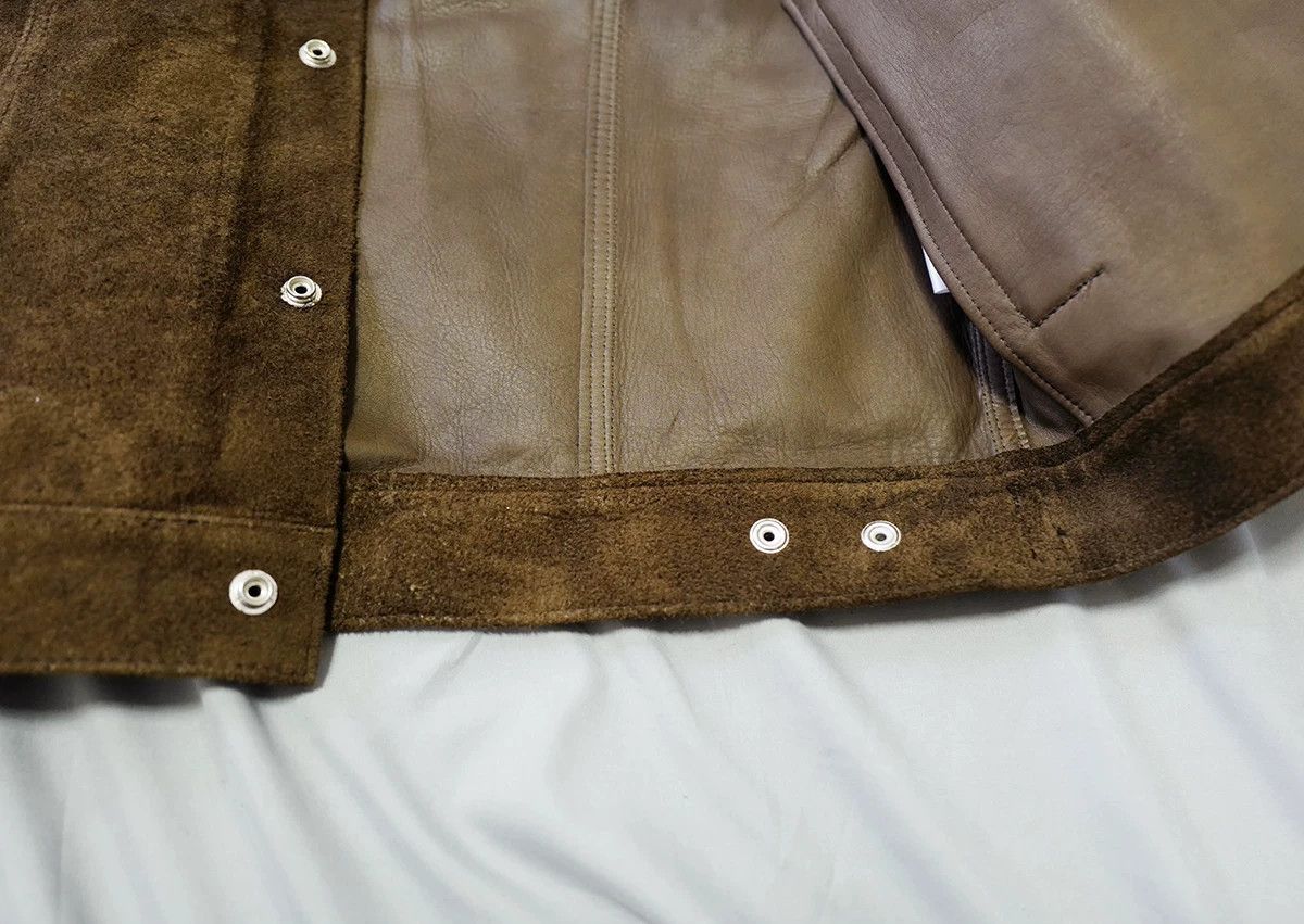Wacko Maria wacko maria leather trucker jacket brown Size US M / EU 48-50 / 2 - 4 Thumbnail
