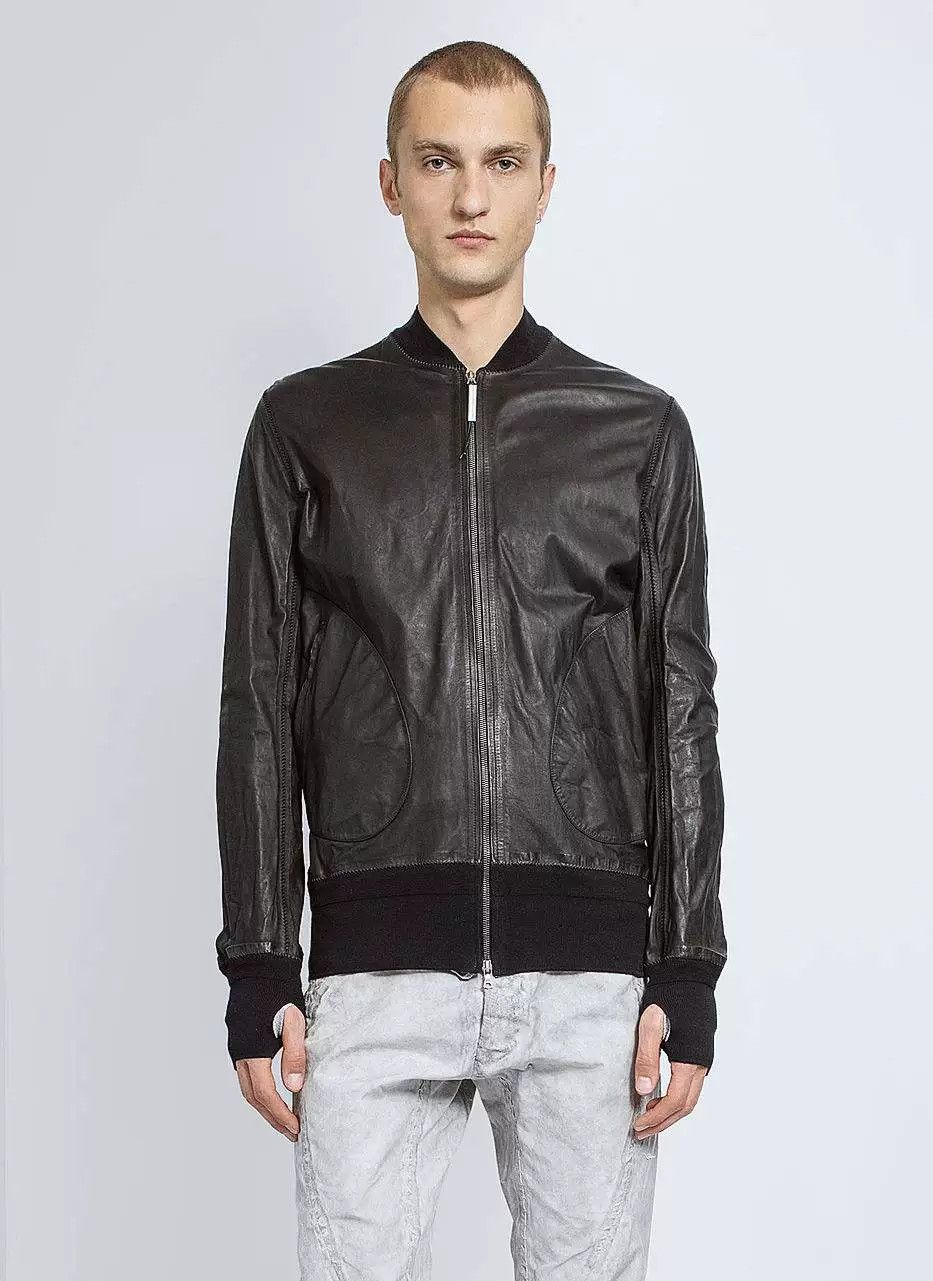 Isaac Sellam Experience isaac sellam leather MA1 bomber jacket Size US XL / EU 56 / 4 - 9 Thumbnail