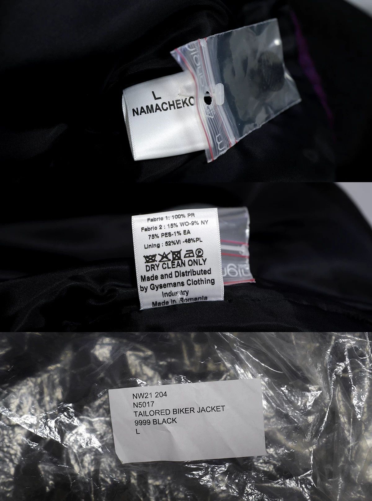 Namacheko namacheko tailored biker jacket in black Size US L / EU 52-54 / 3 - 7 Thumbnail