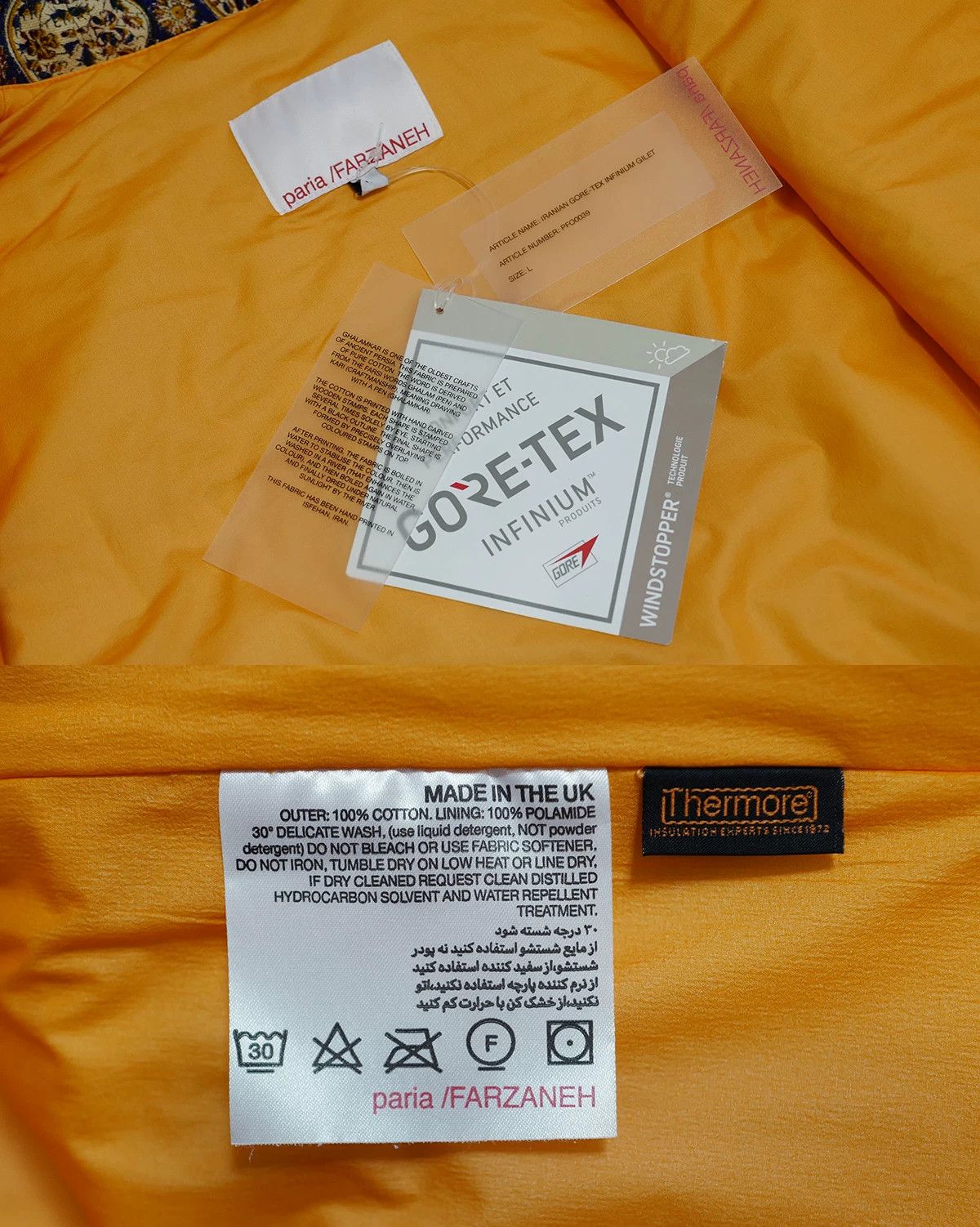 Paria Farzaneh iranian gore-tex infinity gilet vest Size US L / EU 52-54 / 3 - 7 Thumbnail