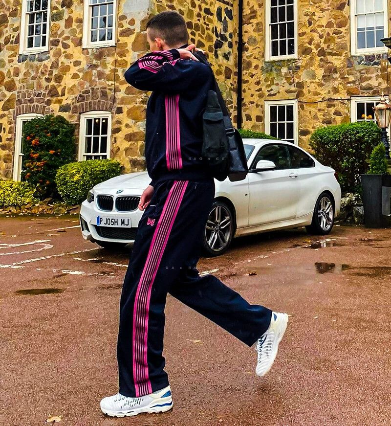 Needles Needles RC Track Jacket in Black and Pink Size US XL / EU 56 / 4 - 9 Thumbnail
