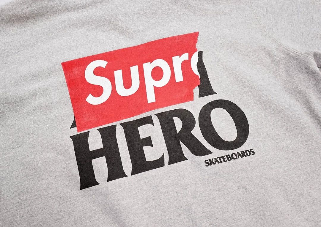 Supreme supreme anti hero zip-up hoodie gray Size US L / EU 52-54 / 3 - 6 Thumbnail