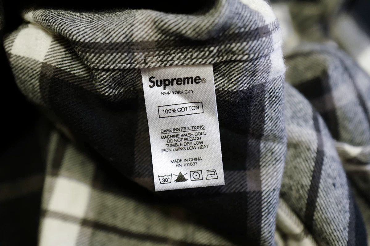 supreme hysteric glamour flannel shirt xl