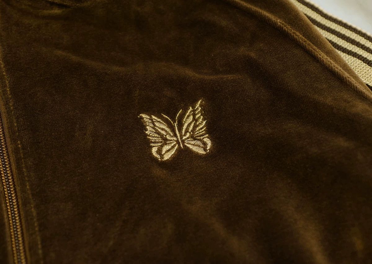 Needles needles velvet track jacket in deep brown Size US M / EU 48-50 / 2 - 4 Thumbnail