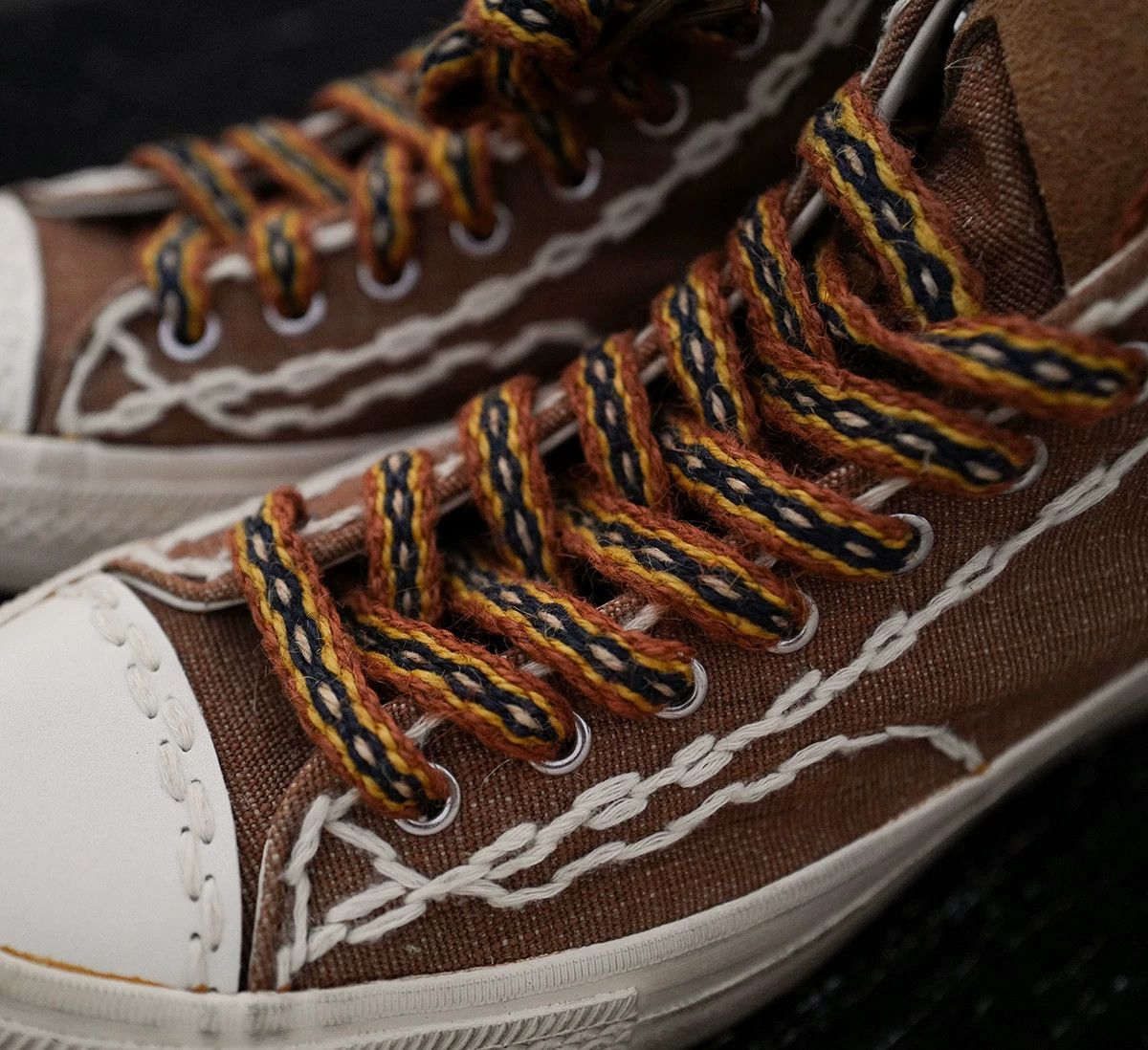 Visvim visvim skagway sashiko canvas shoes Size US 9 / EU 42 - 3 Thumbnail