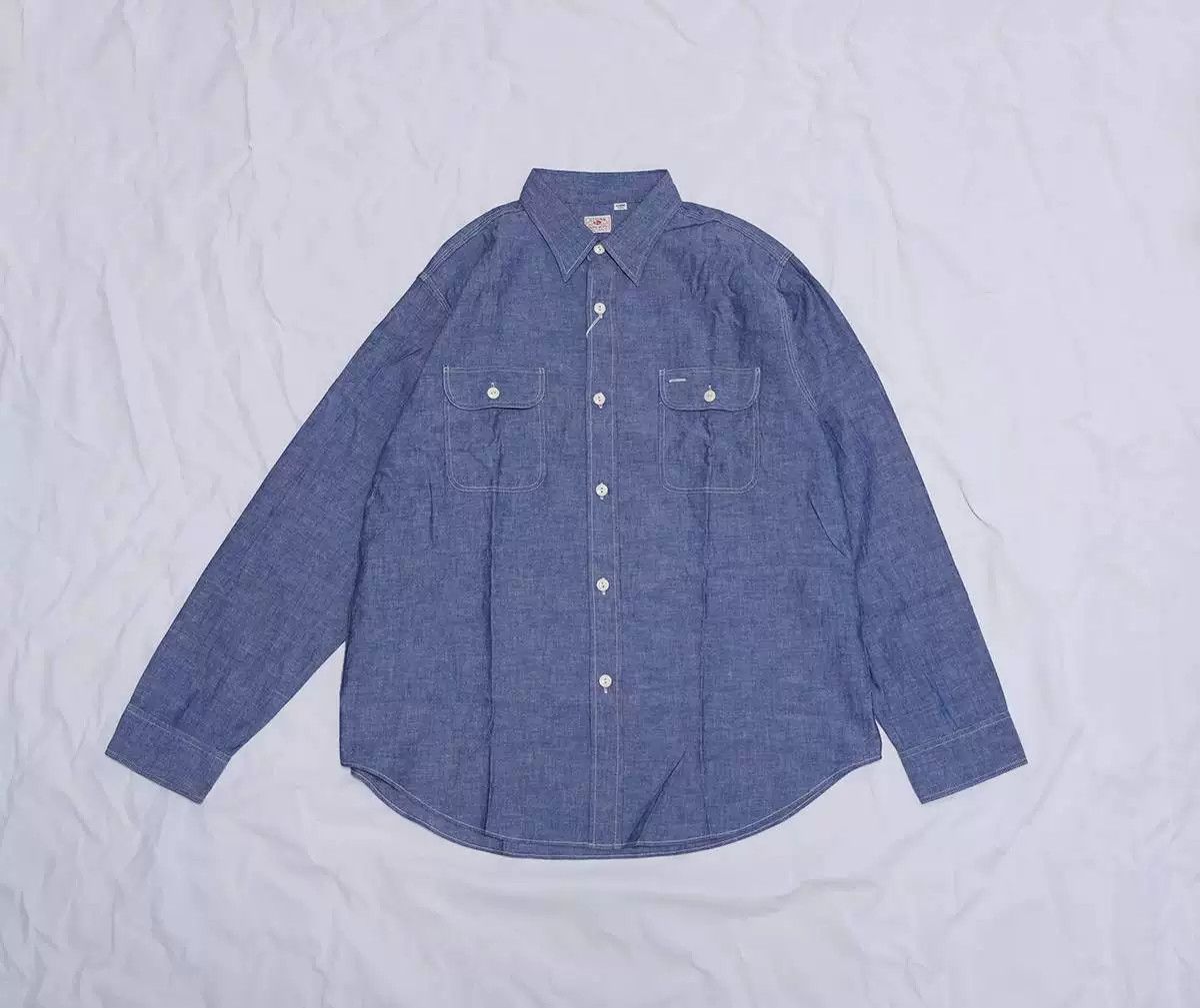 Sugar Cane sugar cane blue chambray work shirt xl Size US XL / EU 56 / 4 - 2 Thumbnail