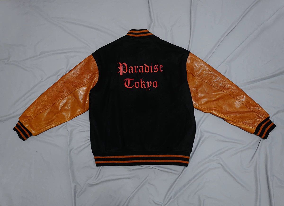 Wacko Maria wacko maria varsity jacket with leather sleeves Size US XL / EU 56 / 4 - 2 Thumbnail