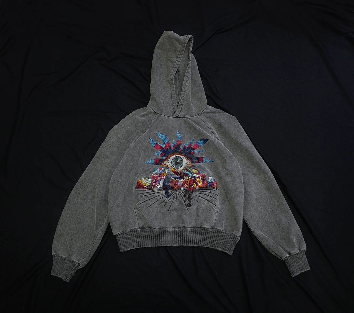 House of Errors house of errors embroidered gray hoodie Size US XL / EU 56 / 4 - 2 Thumbnail