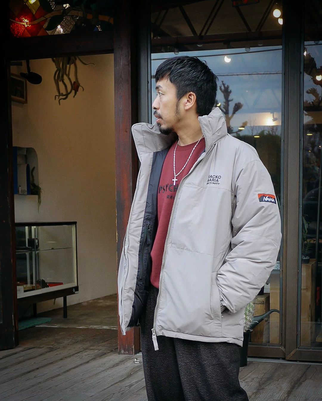 Wacko Maria nanga x wacko maria down jacket beige Size US M / EU 48-50 / 2 - 8 Thumbnail
