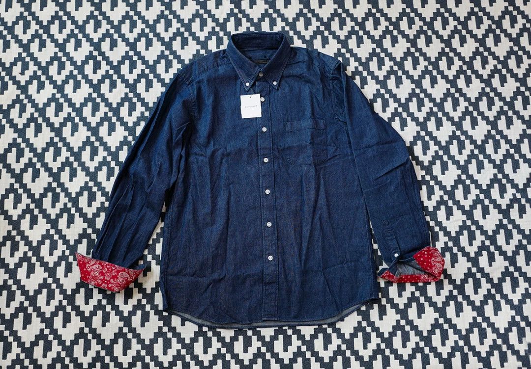 Sophnet. sophnet denim bandana button-up shirt Size US M / EU 48-50 / 2 - 2 Thumbnail